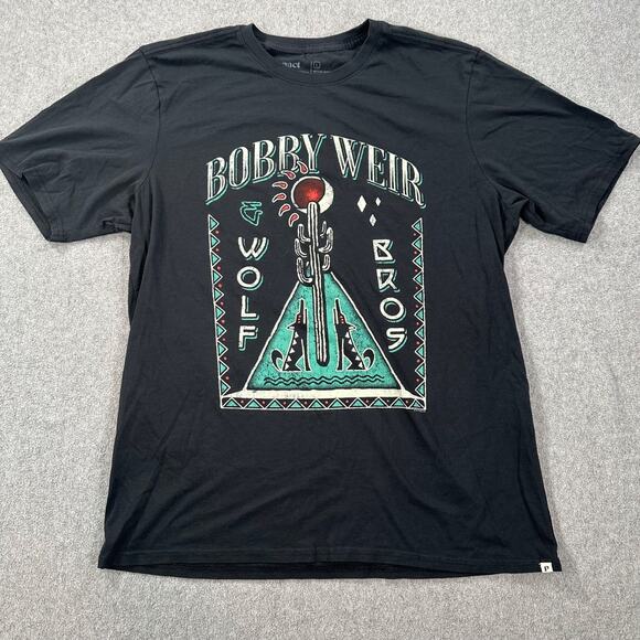 Bobby Weir & Wolf Bros 2022 Concert Tee Shirt Size Large Short Sleeve Cotton - Picture 1 of 9